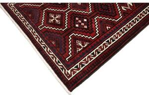 Tappeto Lori Geometrico Rosso Scuro Nero 170x262 Cm