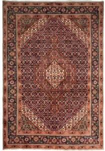 Tappeto Tabriz Stilizzato Blu Scuro Rosso Mattone 200x290 Cm