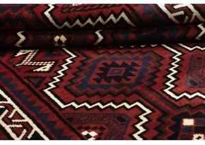 Tappeto Lori Geometrico Rosso Scuro Nero 170x262 Cm