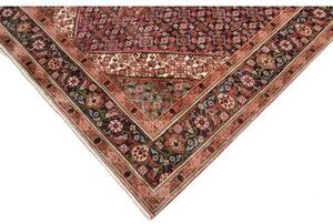 Tappeto Tabriz Stilizzato Blu Scuro Rosso Mattone 200x290 Cm