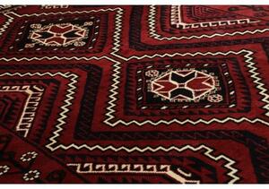 Tappeto Lori Geometrico Rosso Scuro Nero 224x306 Cm