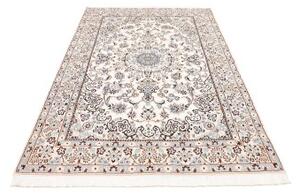 Tappeto Nain 9la Medaglione Floreale Avorio Azzurro 140x225 Cm