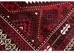 Tappeto Lori Geometrico Rosso Scuro Nero 212x318 Cm