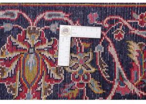 Tappeto Ardakan Medaglione Floreale Rosso Blu Scuro 196x303 Cm