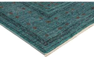 Tappeto Kairo Geometrico Verde Petrolio Bronzo 148x189 Cm