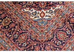 Tappeto Ardakan Medaglione Floreale Rosso Blu Scuro 253x353 Cm