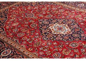 Tappeto Ardakan Medaglione Floreale Rosso Blu Scuro 200x315 Cm
