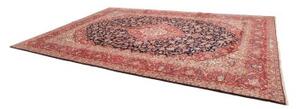 Tappeto Ardakan Medaglione Floreale Rosso Blu Scuro 295x422 Cm