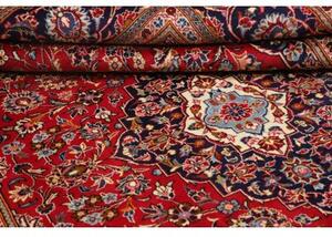 Tappeto Ardakan Medaglione Floreale Rosso Blu Scuro 200x315 Cm