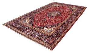 Tappeto Ardakan Medaglione Floreale Rosso Blu Scuro 200x315 Cm