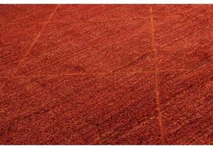 Tappeto Berbero Geometrico Rosso Azzurro 278x373 Cm