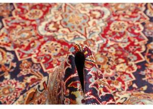 Tappeto Kashan Medaglione Floreale Blu Scuro Rosso 300x428 Cm