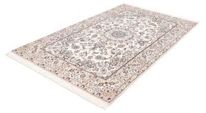 Tappeto Nain 9la Medaglione Floreale Avorio Azzurro 140x225 Cm