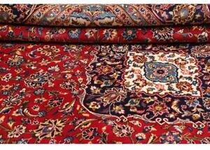 Tappeto Ardakan Medaglione Floreale Rosso Blu Scuro 253x353 Cm