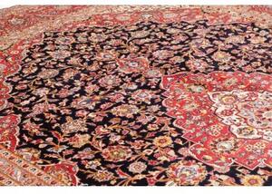 Tappeto Ardakan Medaglione Floreale Rosso Blu Scuro 295x422 Cm