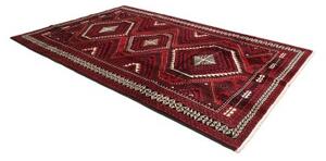 Tappeto Lori Geometrico Rosso Scuro Nero 212x318 Cm