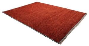 Tappeto Berbero Geometrico Rosso Azzurro 278x373 Cm
