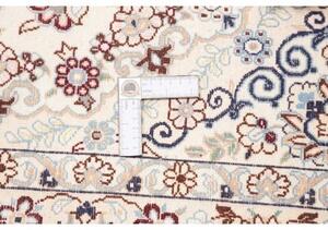Tappeto Nain 9la Medaglione Floreale Avorio Bordeaux 130x210 Cm