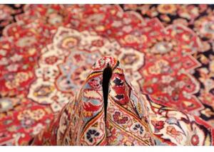 Tappeto Ardakan Medaglione Floreale Rosso Blu Scuro 295x422 Cm