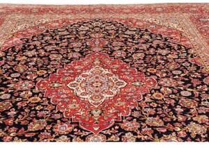 Tappeto Ardakan Medaglione Floreale Rosso Blu Scuro 295x422 Cm
