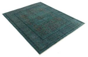 Tappeto Kairo Geometrico Verde Petrolio Bronzo 148x189 Cm
