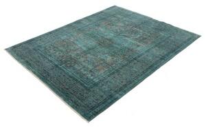 Tappeto Kairo Geometrico Verde Petrolio Bronzo 148x189 Cm