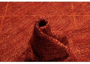 Tappeto Berbero Geometrico Rosso Azzurro 278x373 Cm