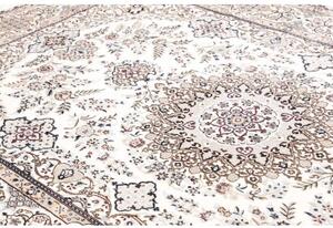 Tappeto Nain 9la Medaglione Floreale Avorio Blu Notte 200x310 Cm