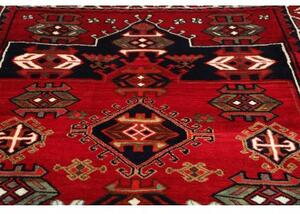 Tappeto Lori Stilizzato Rosso Blu Scuro 208x260 Cm