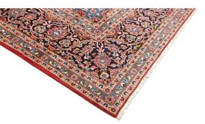 Tappeto Ardakan Medaglione Floreale Rosso Blu Scuro 303x448 Cm