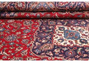 Tappeto Ardakan Medaglione Floreale Rosso Blu Scuro 297x408 Cm