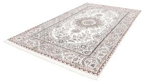 Tappeto Nain 9la Medaglione Floreale Avorio Blu Notte 200x310 Cm