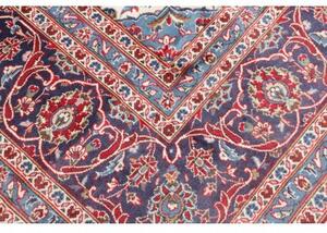 Tappeto Ardakan Medaglione Floreale Rosso Blu Scuro 297x408 Cm