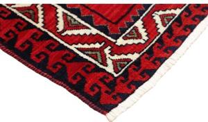 Tappeto Lori Stilizzato Rosso Blu Scuro 208x260 Cm