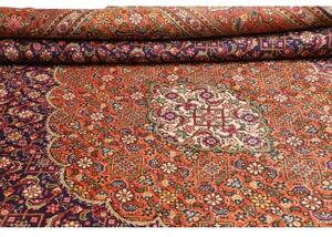 Tappeto Tabriz Stilizzato Rosso Mattone Blu Scuro 300x390 Cm