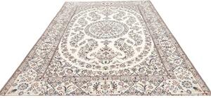 Tappeto Nain 9la Medaglione Floreale Avorio Blu 206x308 Cm