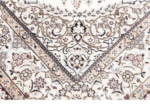 Tappeto Nain 9la Medaglione Floreale Avorio Blu Notte 200x310 Cm