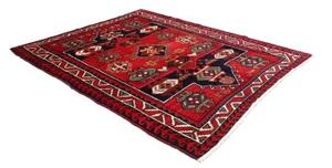 Tappeto Lori Stilizzato Rosso Blu Scuro 208x260 Cm