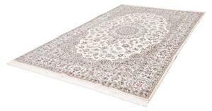 Tappeto Nain 9la Medaglione Floreale Avorio Blu 197x293 Cm