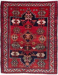 Tappeto Lori Stilizzato Rosso Blu Scuro 208x260 Cm
