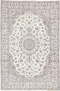 Tappeto Nain 9la Medaglione Floreale Avorio Blu 197x293 Cm