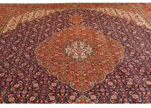 Tappeto Tabriz Stilizzato Rosso Mattone Blu Scuro 300x390 Cm