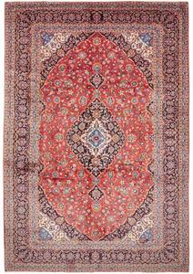 Tappeto Ardakan Medaglione Floreale Rosso Blu Scuro 303x448 Cm