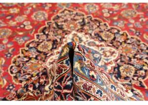 Tappeto Ardakan Medaglione Floreale Rosso Blu Scuro 303x448 Cm