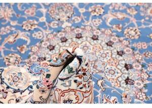 Tappeto Nain 9la Medaglione Floreale Azzurro Avorio 153x255 Cm