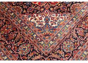 Tappeto Ardakan Medaglione Floreale Rosso Blu Scuro 248x350 Cm