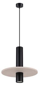 Lampadario nero/beige in metallo ø 30 cm Olisa – Sollux