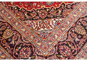 Tappeto Ardakan Medaglione Floreale Rosso Blu Scuro 203x295 Cm