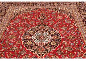 Tappeto Ardakan Medaglione Floreale Rosso Blu Scuro 203x295 Cm