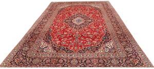 Tappeto Ardakan Medaglione Floreale Rosso Blu Scuro 248x350 Cm